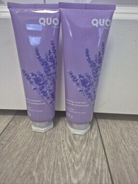 Lot Of 2 Quo Beauty Lavishly Lavender 100% Vegan Body Wash. 220g X 2
